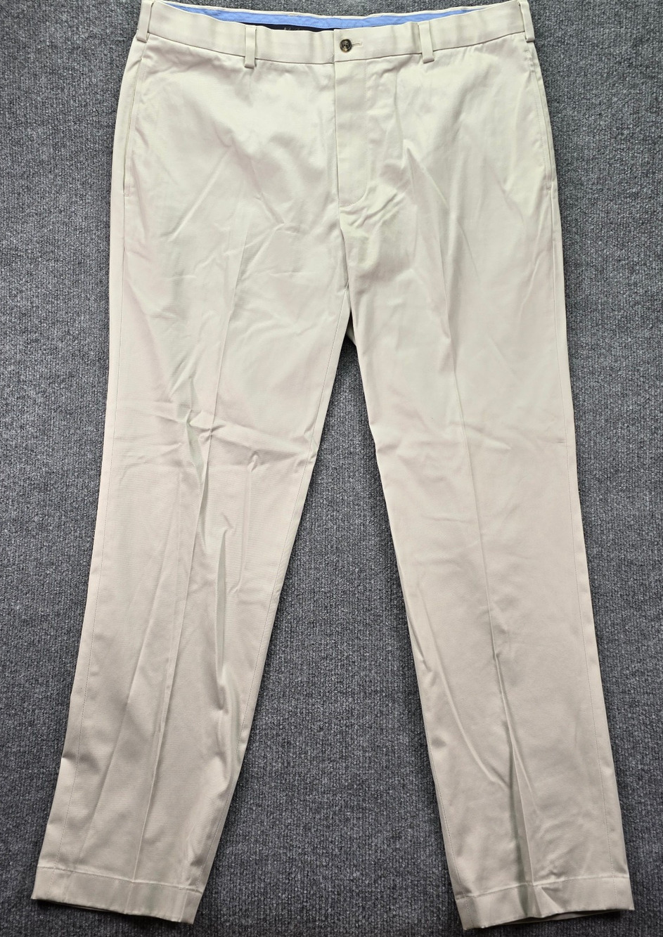 Brooks Brothers Pants Mens 38x32 Light Khaki Lightweight Advantage Chino Stretch